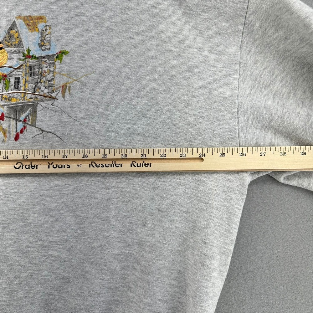 VTG National Wildlife Federation Cardinal House Embroidered Sweatshirt Gray XL - Picture 7 of 9